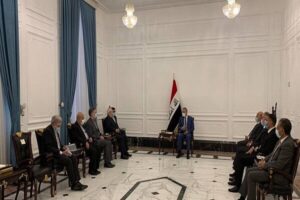 دیدار محمد جواد ظریف با رئیس مجلس عراق